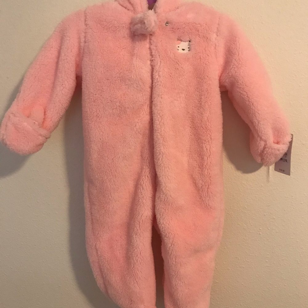9 months fuzzy outwear onesies
